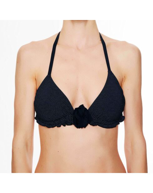 Haut de maillot de bain foulard à coque La Beach Glam noir