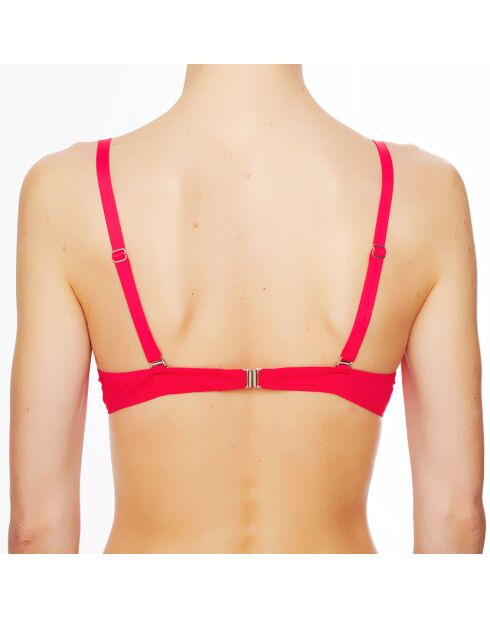 Top da bagno La Strass Mania in conchiglia magenta