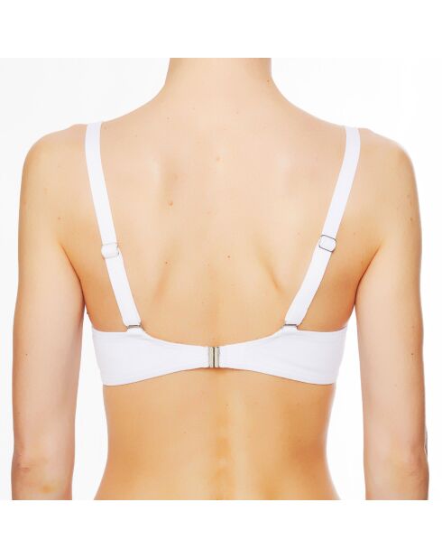 Top da bagno morbido bianco La Flash Girl