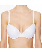 Haut de maillot de bain à coque La Flash Girl blanc