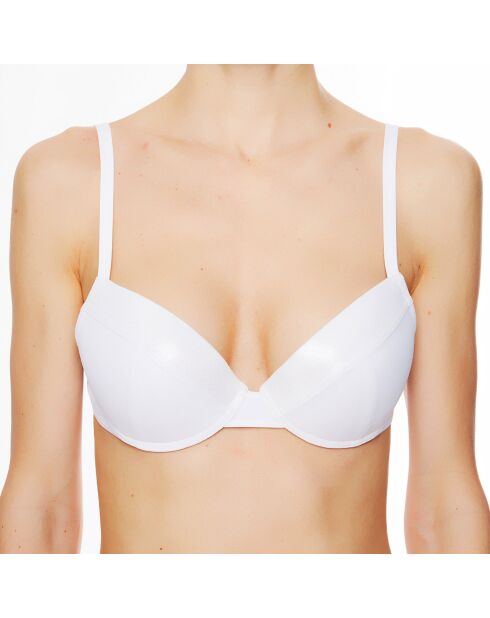 Haut de maillot de bain à coque La Flash Girl blanc
