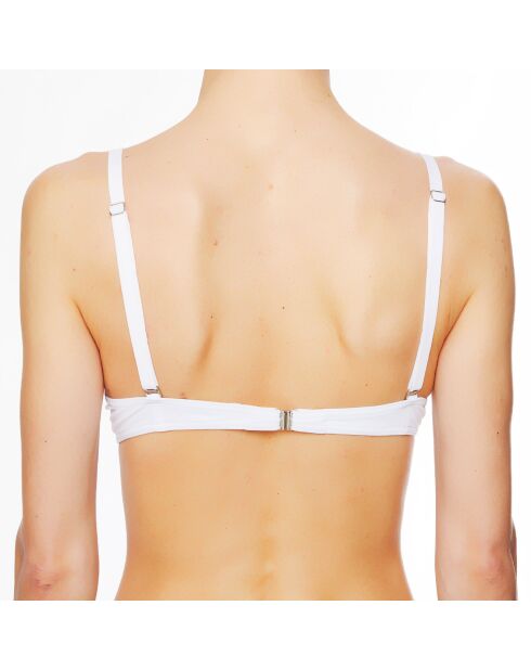 Haut de maillot de bain à coque La Flash Girl blanc