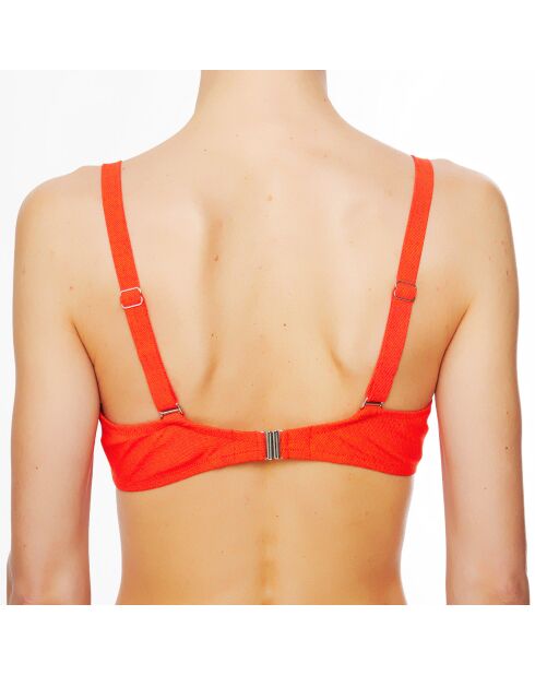 La Jean's Beauty orangefarbenes weiches Badeanzugoberteil