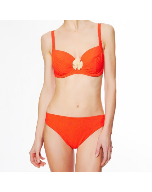 La Jean's Beauty orangefarbenes weiches Badeanzugoberteil