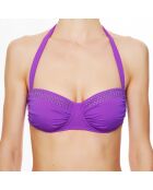 Haut de maillot de bain souple bandeau La Rocking Beauty violet