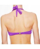 Haut de maillot de bain souple bandeau La Rocking Beauty violet