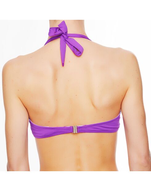 Haut de maillot de bain souple bandeau La Rocking Beauty violet