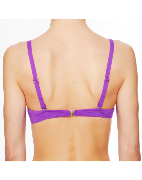 La Rocking Beauty Badeanzugoberteil mit Muschelmuster, lila