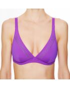 Haut de maillot de bain triangle souple  La Rocking Beauty violet