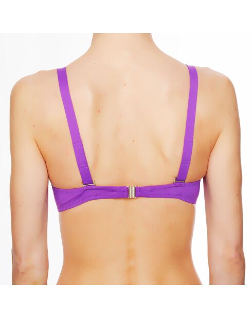 Haut de maillot de bain triangle souple  La Rocking Beauty violet