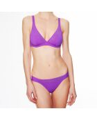 Haut de maillot de bain triangle souple  La Rocking Beauty violet