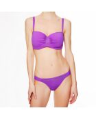 Haut de maillot de bain à coque bandeau La Rocking Beauty violet