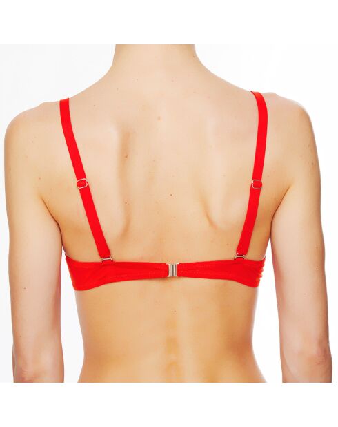 Haut de maillot de bain à coque La Rocking Beauty orange