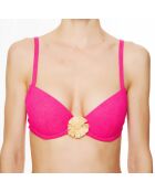 Haut de maillot de bain à coque La Jean's Beauty fushia