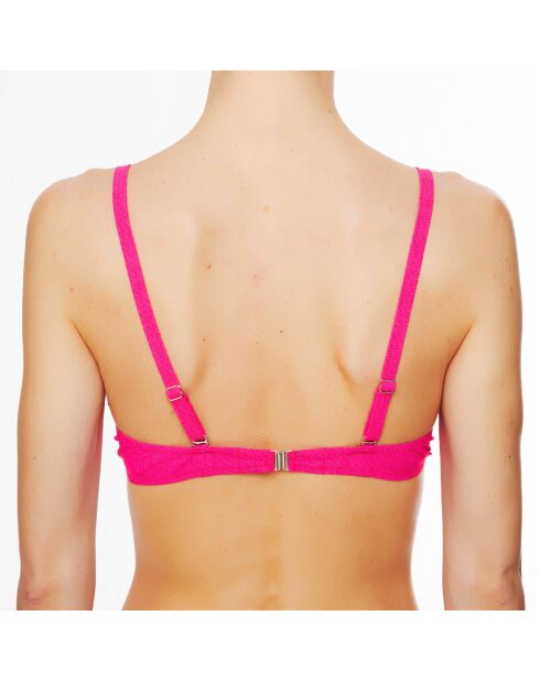 Top da bagno La Jean's Beauty in conchiglia fucsia