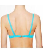 Haut de maillot de bain à coque La Tahitienne turquoise