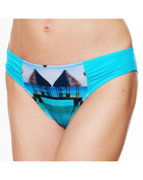 Bas de maillot de bain La Tahitienne turquoise