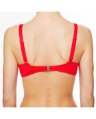 Haut de maillot de bain à coque La Déesse Rivage  rouge