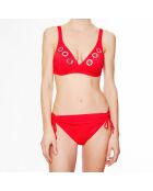 Haut de maillot de bain triangle souple  La Déesse Rivage  rouge