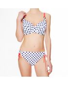 Haut de maillot de bain souple La Sporty Fashion blanc/bleu