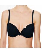 Haut de maillot de bain à coque La Beach Guipure noir