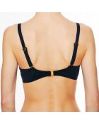 Haut de maillot de bain à coque La Beach Guipure noir
