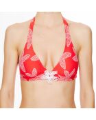 Haut de maillot de bain foulard à coque La Caraïbes Girl corail
