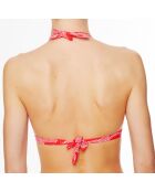 Haut de maillot de bain foulard à coque La Caraïbes Girl corail