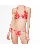 Haut de maillot de bain foulard à coque La Caraïbes Girl corail