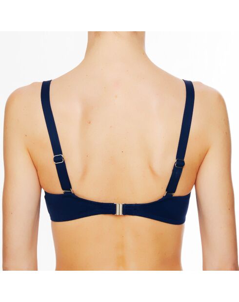 La Master Class ecru/marineblauwe badpaktop