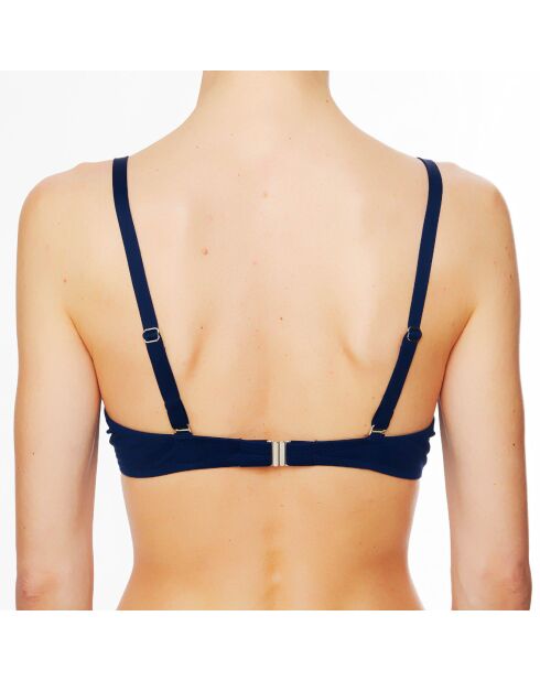 Haut de maillot de bain à coque La Master Class écru/marine
