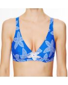 Haut de maillot de bain triangle souple La Caraïbes Girl bleu
