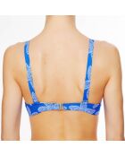 Haut de maillot de bain triangle souple La Caraïbes Girl bleu