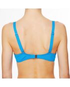 Haut de maillot de bain souple La Strass Mania cyan