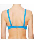 Haut de maillot de bain triangle souple  La Strass Mania cyan