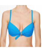 Haut de maillot de bain à coque La Strass Mania cyan