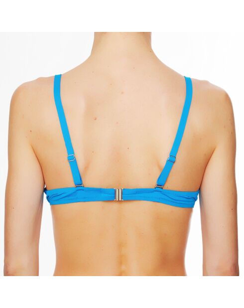 La Strass Mania blaues Shell-Badeanzugoberteil