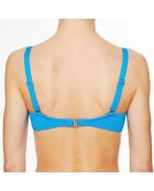 Haut de maillot de bain à coque La Strass Mania cyan