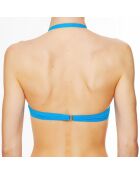 Haut de maillot de bain à coque La Strass Mania cyan