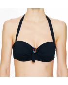 Haut de maillot de bain souple bandeau La Strass Mania noir