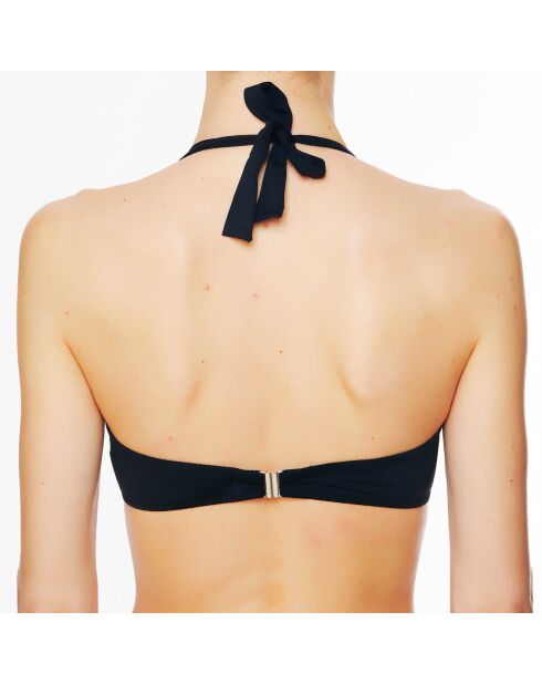 Top da bagno nero con fascia morbida La Strass Mania