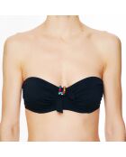 Haut de maillot de bain souple bandeau La Strass Mania noir