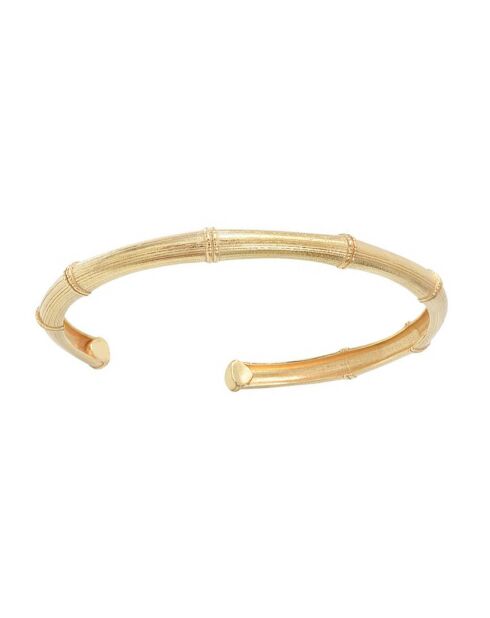 Brazalete de bambú de latón fino