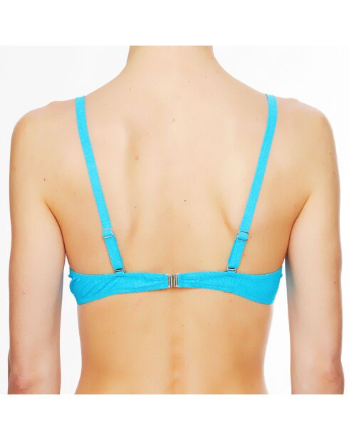 Top da bagno La Jean's Beauty in conchiglia turchese