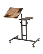 Bureau mobile à roulettes Glen 768 noir - 67x87x45.5 cm