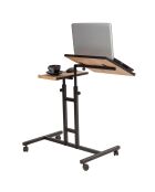 Bureau mobile à roulettes Glen 768 noir - 67x87x45.5 cm