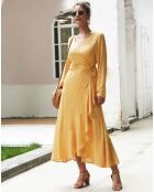 Robe Angelina jaune/blanc