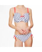 Haut de maillot de bain à coque La Sporty Fashion blanc/bleu