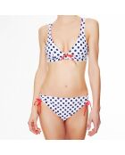 Haut de maillot de bain triangle souple La Sporty Fashion blanc/bleu