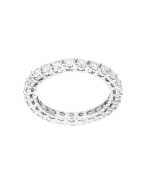 Bague Alliance Tour complet Forever Diamants 1.45 ct or blanc